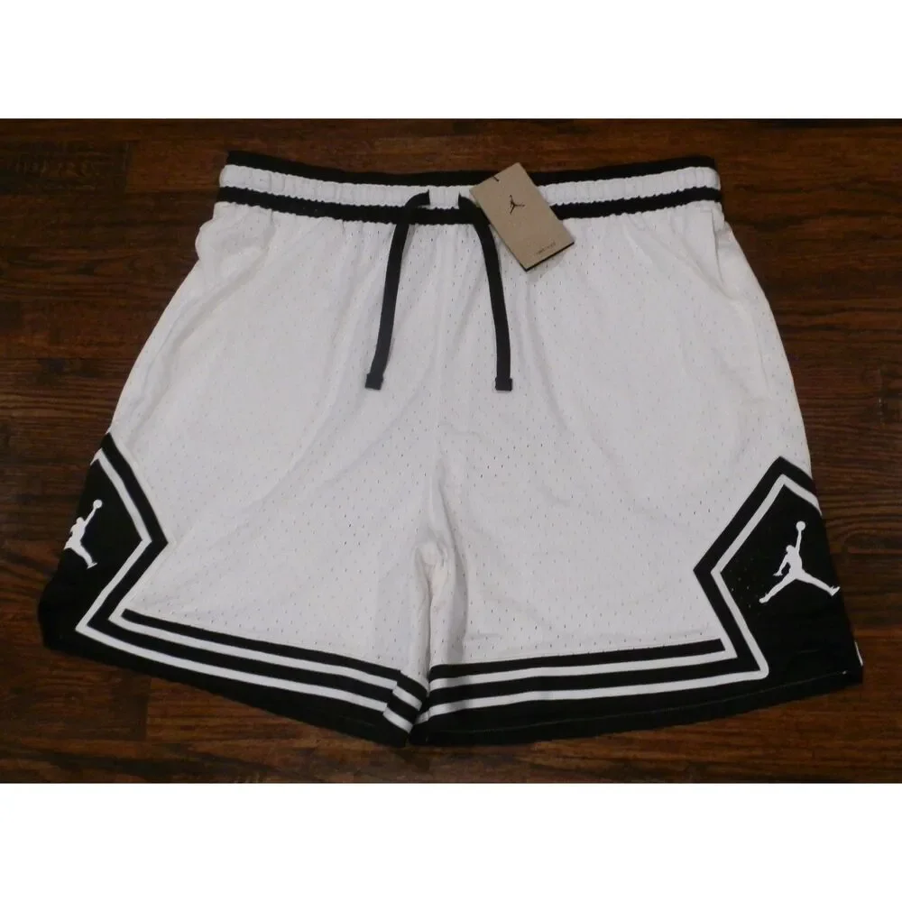 NWT Nike Jordan White Sport Diamond Dri-Fit Shorts Men's Size 3XL